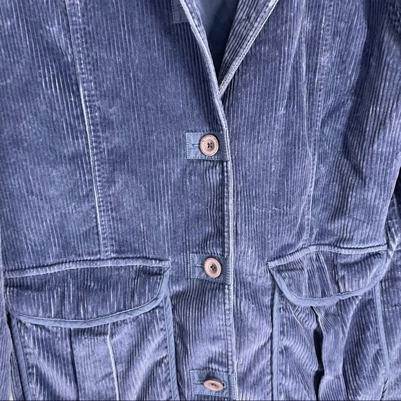 LL Bean blue corduroy chore jacket coat  Thinsulate womens Medium - Picture 3 of 8